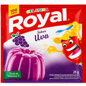 Gelatina Royal Uva 25g